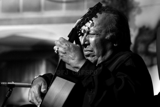 El guitarrista jerezano Francisco López-Cepero García, Paco Cepero. Paterna de la Rivera 2017. Foto: FJ Crespo