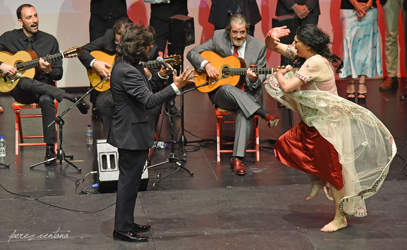Al frente, Manuela Carrasco y Rancapino Chico. Gala XXXII Compás del Cante, Box Cartuja. 29 Mayo 2019. Foto: Quico Pérez-Ventana
