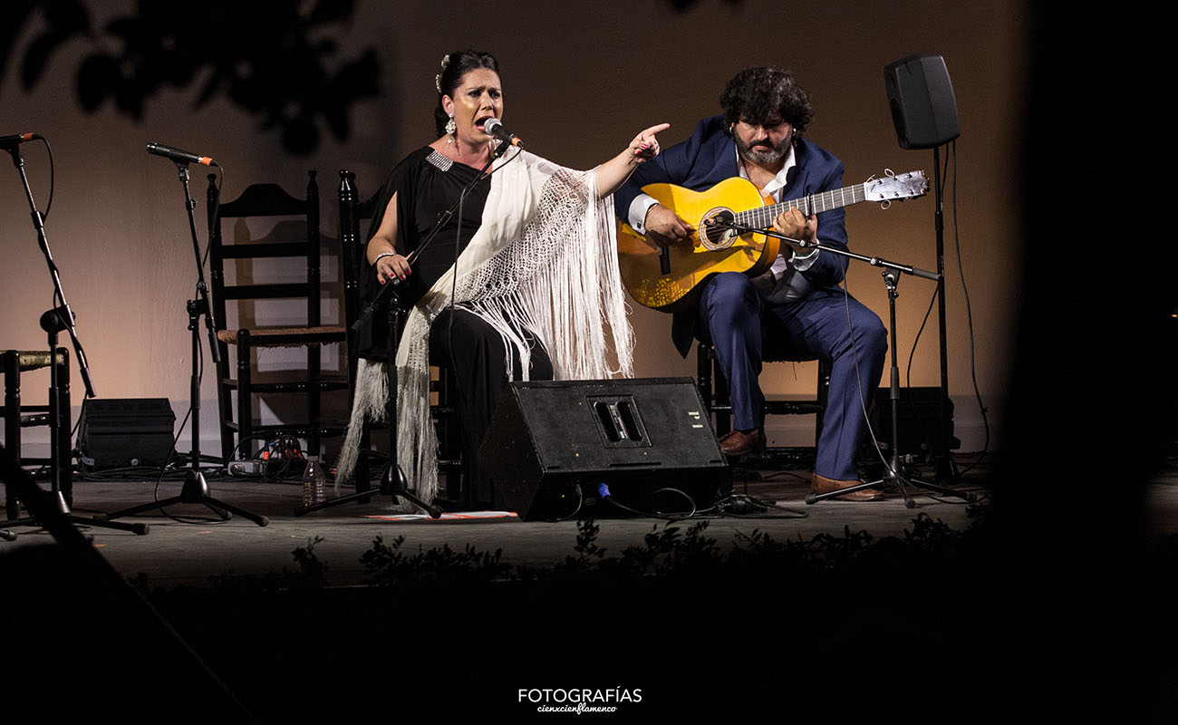Ana La Yiya y Antonio García. LI Reunión de Cante Jondo de la Puebla de Cazalla. 13 julio 2019. Foto: CienXCien Flamenco